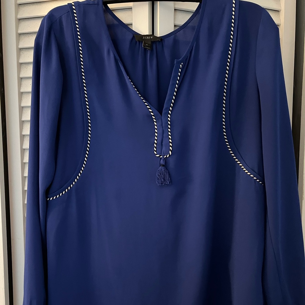 J. Crew royal blue blouse